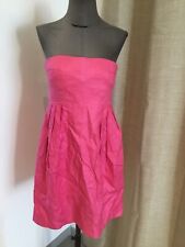 Superbe robe lin rose fuschia