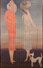 TABLEAU HUILE "ART DECO"  SUR