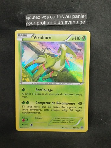 Carte pokémon viridium 98 - pokémon, 12/98