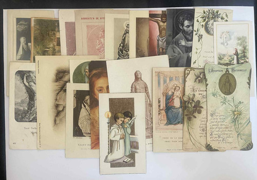 Lot images pieuses diverses - 20,
