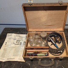 Vintage 1940's Paasche Type V Airbrush with Case, Instruction Sheet, Kit
