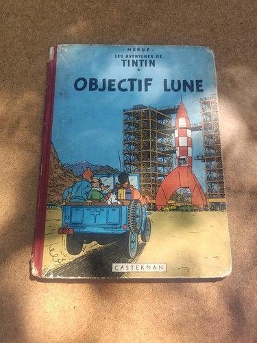 Tintin objectif lune - bd,