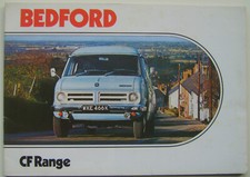 Bedford CF Range Van Chassis Cab 1972-73 Original UK Sales Brochure No. B1376