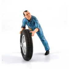 LE MANS miniatures Figure 1/18 Wheel carrier T59 Bugatti T59 (blue)