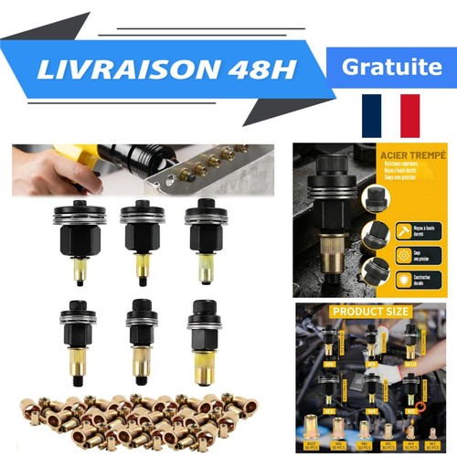 Kit 186 écrous riveter - kit,