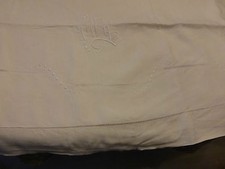 ancien grand drap de lit