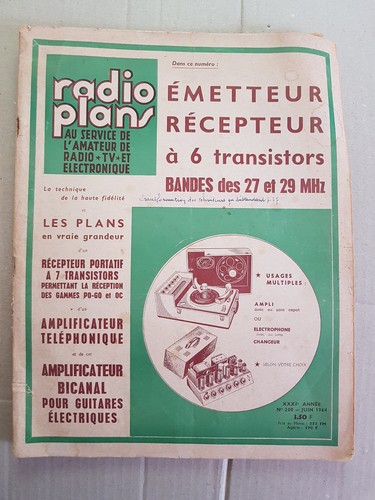 Rare tsf radio plans magazine - rare,