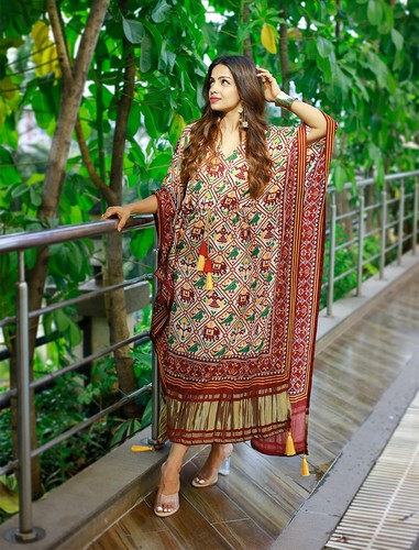 Pure gaji soie caftan abaya - pure,