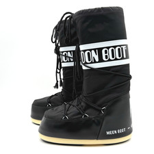 MOON BOOT Icon Waterproof Winter Boot 10-11.5 Women / 9-10.5 Men / 42-44 Black