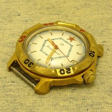VINTAGE RUSSIAN Men's WATCH VOSTOK KOMANDIRSKIE. Mechanism 2414A. 17 jewels