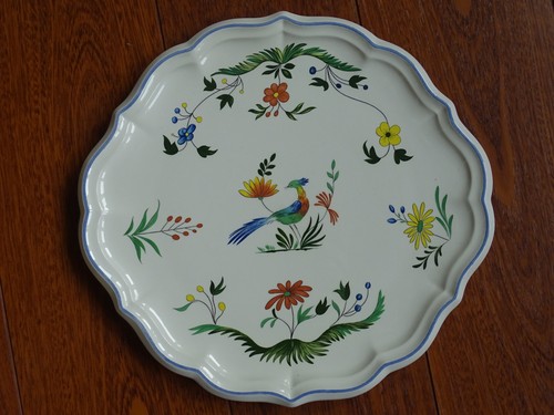 Gien plat tarte faience - gien, a