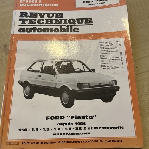 Revue technique ford fiesta - revue, l