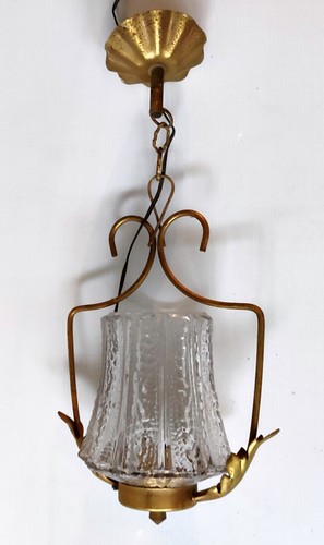 Lustre suspension metal dore - lustre,
