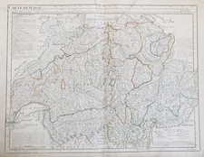 Carte De La Suisse, Carte Kupferstich Delisle Buache 1780
