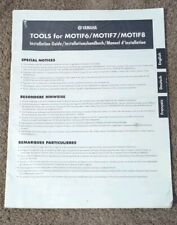 Original Yamaha Motif ES6 ES7 ES8 Synthesizer Keyboard Manual Installation Guide