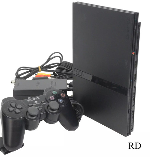 Console ps2 slim noir - console,