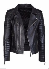 Veste en cuir véritable