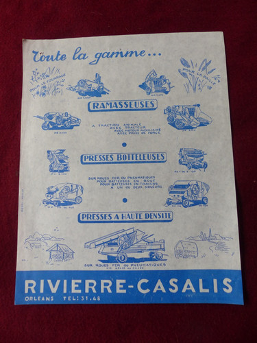 Prospectus catalogue agricole - prospectus,