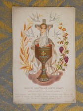 pious religious image ancient chalice of suffering living host aubry