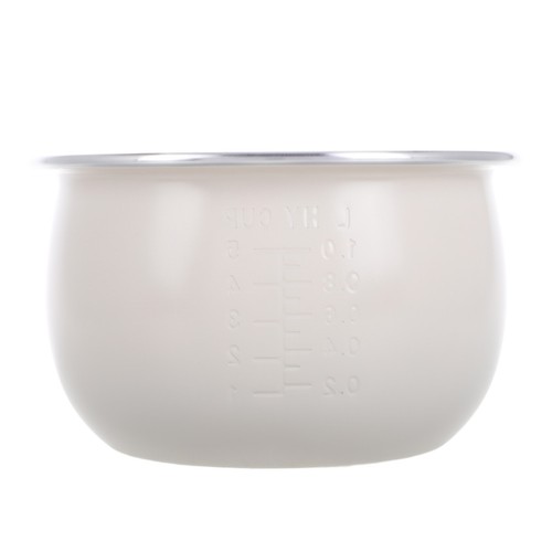 White ceramic rice cooker - rice,