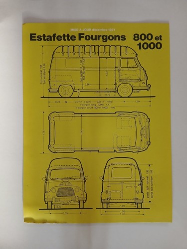 Estafette fourgons 800 1000 - fourgons,