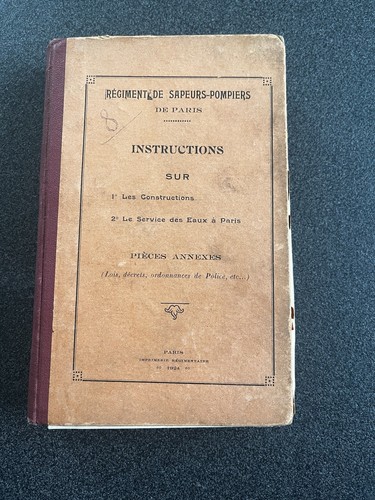 Ancien livre instructions - ancien, d’instructions