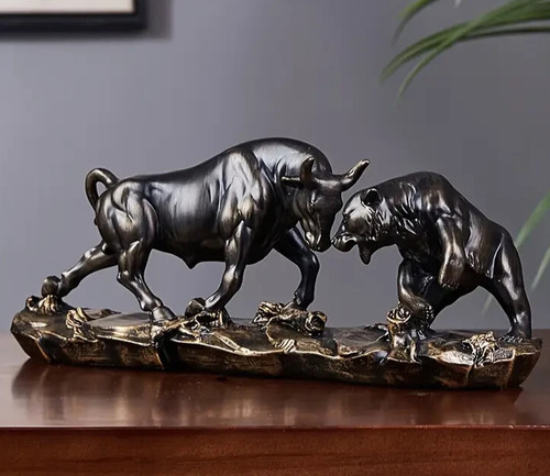 Dark bronze style bull - 11",