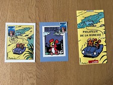 Chlorophylle MACHEROT dépliant philatélie jeunesse + 2 Cartes oblitération 1996