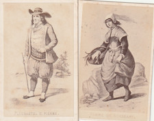 RARE CDV 1870 SINNETT  COSTUME