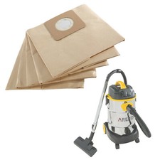 AREBOS Lot de 5 Sacs d'aspirateur pour aspirateur Industriel 1600W 40 x 80 cm