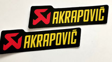 Akrapovic sticker set of 2 stickers, car tuning motorsport racing, decal, top
