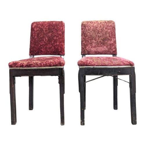 Paire chaises art déco - chaises, à