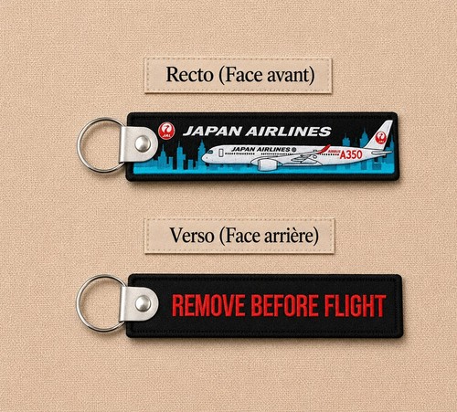 Porte clé brodé avion - porte,