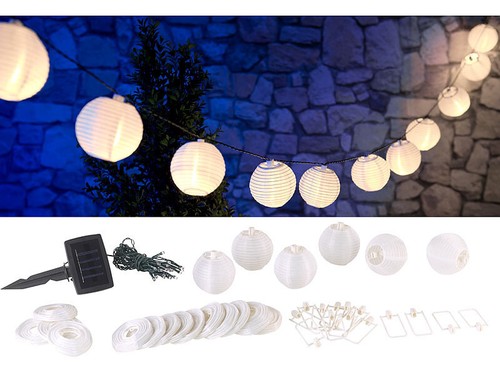 Guirlande led solaire blanc - guirlande,