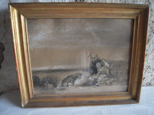 Dessin ancien aquarelle - ancien,
