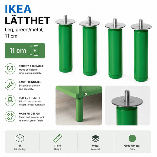 Pack jambes ikea läthet - 4,