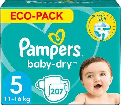 Pampers baby dry taille 207 - dry, 5