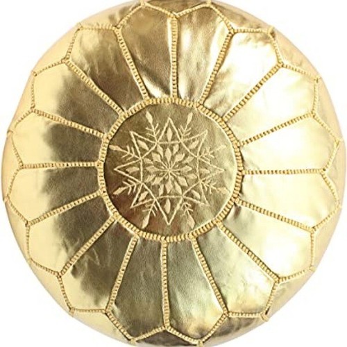 Pouffe cuire véritable - cuire,