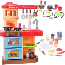 MalPlay Cuisine pour enfants Cuisine de jeu avec 2 plaques de cuisson 72 cm d...