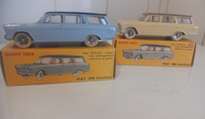 2 DINKY TOYS FIAT 1800 FAMILIALE + BOITE D'ORIGINE N°548 MADE IN FRANCE MECCANO