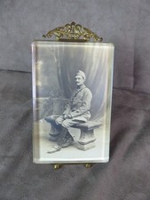 CADRE PHOTO, ancien, verre