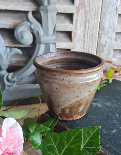 Ancien pot confiture - ancien, conique