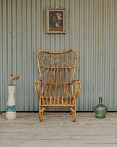 Ernest fauteuil en osier - en,