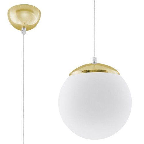 Suspension acier blanc - acier, or/blanc