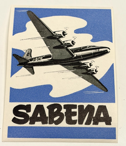 C1950s sabena belgian airlines - c1950s,