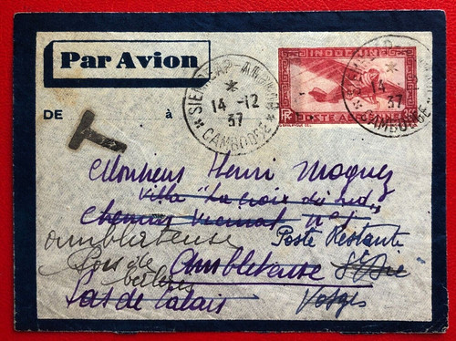 Indochine entier avion tad - indochine,,