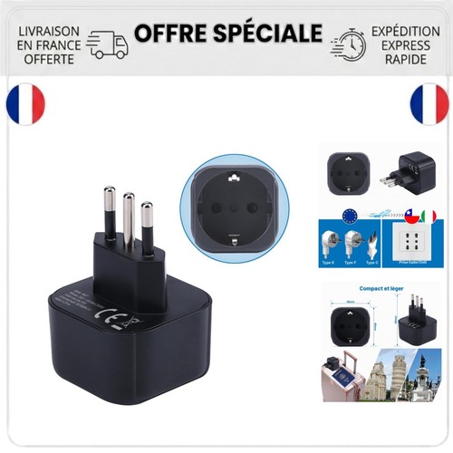Adaptateur prise europe vers - prise,