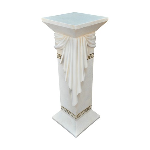 Colonne grecque blanche - , avec