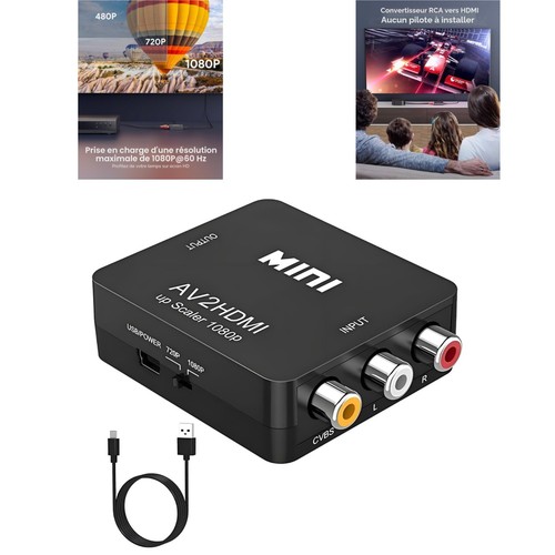 Convertisseur rca vers - convertisseur,