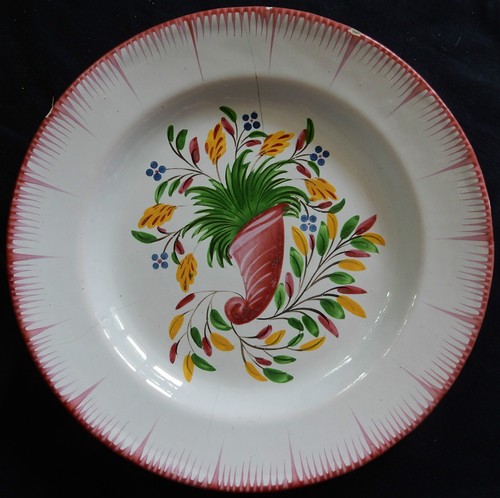 Assiette ancienne faïence de - ancienne,,